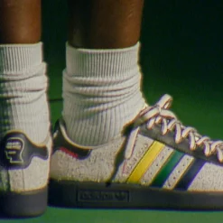 Adidas Sneakers En Cuir|Baskets Décontractées Terrace*x Brain Dead Forest Hills Crew White / Panton / Night Red