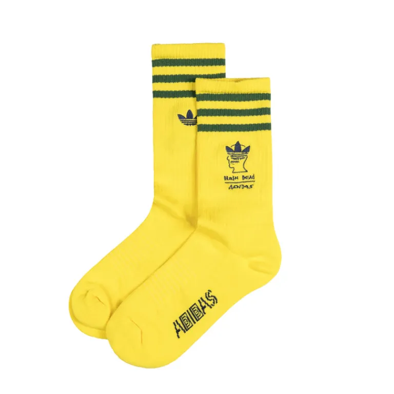 Adidas Chaussettes*x Brain Dead Socks Bright Yellow / Collegiate Navy / Amazon Green
