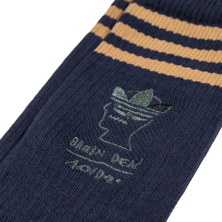 Adidas Chaussettes*x Brain Dead Socks Collegiate Navy / Amazon Green / Brown Desert