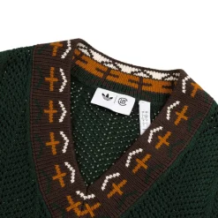 Adidas T-Shirts*x Clot by Edison Chen Crochet Vest Green Night