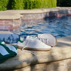 Adidas Sneakers En Cuir|Baskets Décontractées Terrace*x Clot by Edison Chen Stan Smith Footwear White / Green / Footwear White