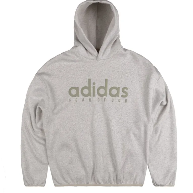 Adidas Sweats À Capuche*x Fear Of God Athletics Heather Fleece Hoodie Light Grey Heather