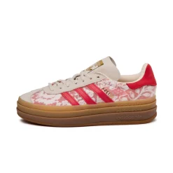 Adidas Sneakers À Plateforme|Sneakers En Cuir*x Liberty London Gazelle Bold W Footwear White / Crew White / Beta Scarlett