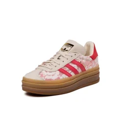 Adidas Sneakers À Plateforme|Sneakers En Cuir*x Liberty London Gazelle Bold W Footwear White / Crew White / Beta Scarlett