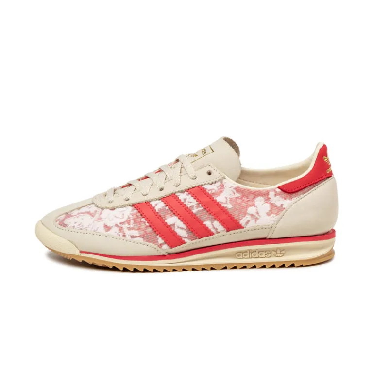 Adidas Sneakers En Cuir|Baskets Décontractées Terrace*x Liberty London SL 72 OG W Footwear White / Cream White / Beta Scarlett