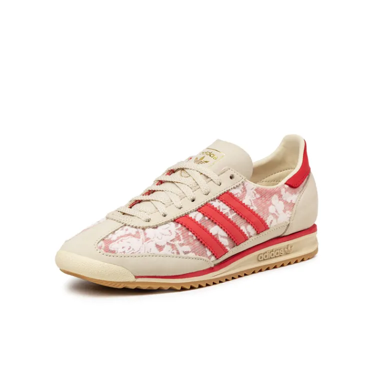 Adidas Sneakers En Cuir|Baskets Décontractées Terrace*x Liberty London SL 72 OG W Footwear White / Cream White / Beta Scarlett