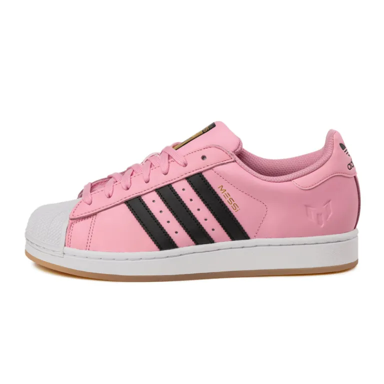 Adidas Sneakers En Cuir*x Lionel Messi Superstar *Inter Miami CF* Light Pink / Core Black / Gold Metallic
