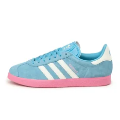 Adidas Sneakers En Cuir|Baskets Décontractées Terrace*x MLS Gazelle *Inter Miami CF* Semi Blue Burst / White Tint / Bliss Pink