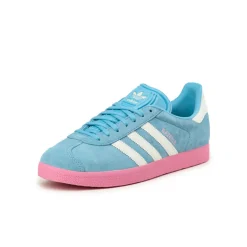 Adidas Sneakers En Cuir|Baskets Décontractées Terrace*x MLS Gazelle *Inter Miami CF* Semi Blue Burst / White Tint / Bliss Pink