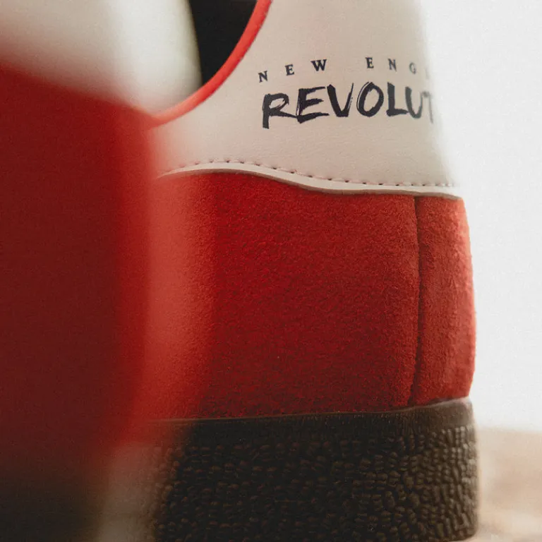Adidas Sneakers En Cuir|Baskets Décontractées Terrace*x MLS Gazelle *New England Revolution* Birght Red / Footwear White / Nightsky