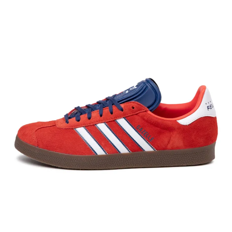 Adidas Sneakers En Cuir|Baskets Décontractées Terrace*x MLS Gazelle *New England Revolution* Birght Red / Footwear White / Nightsky