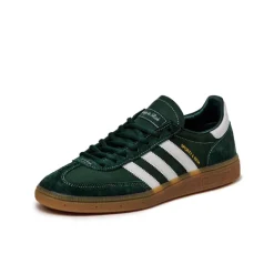 Adidas Sneakers En Cuir|Baskets Décontractées Terrace*x Sporty & Rich Handball Spezial Dark Green / Footwear White / Gum 3