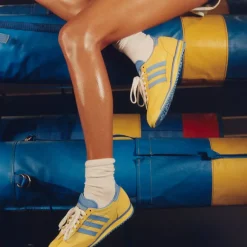 Adidas Sneakers En Cuir|Baskets Décontractées Terrace*x Sporty & Rich SL 72 Light Yellow / Real Blue / Footwear White
