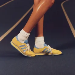 Adidas Sneakers En Cuir|Baskets Décontractées Terrace*x Sporty & Rich SL 72 Light Yellow / Real Blue / Footwear White