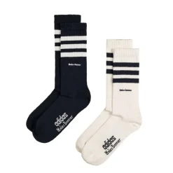 Adidas Chaussettes*x Wales Bonner 3 Stripe Sock Night Navy / Chalk White