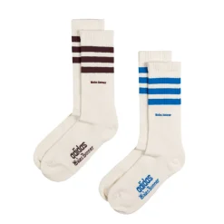 Adidas Chaussettes*x Wales Bonner 3 Stripe Sock Chalk White / Chalk White