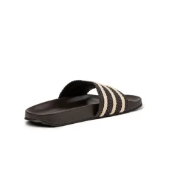 Adidas Sneakers Végétaliens|Mules & Slides*x Wales Bonner Adilette Dark Brown / Wonder White / Night Brown