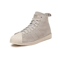 Adidas Sneakers Montantes|Sneakers En Cuir*x Wales Bonner Superstar Hi Mist Stone / Wonder White / Gold Metallic