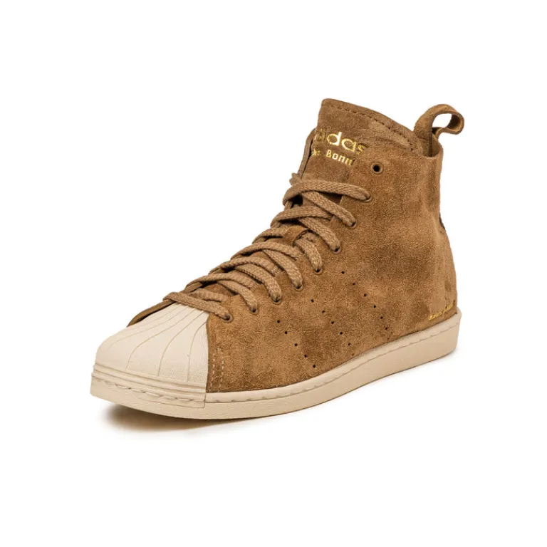 Adidas Sneakers Montantes|Sneakers En Cuir*x Wales Bonner Superstar Hi Supplier Color / Wonder White / Gold Metallic