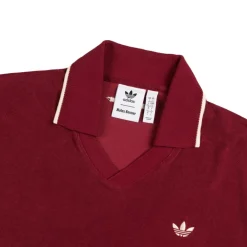 Adidas T-Shirts*x Wales Bonner Terry Polo Collegiate Burgundy