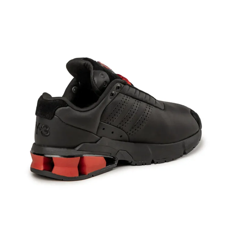 Adidas Y-3 Sneakers En Cuir|Chaussures De Running Retro*A3 Control Black / Black / Tribe Orange