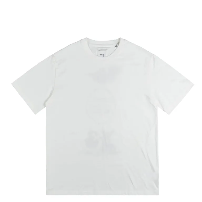 Adidas Y-3 T-Shirts*Graphic Short Sleeve Tee Core White