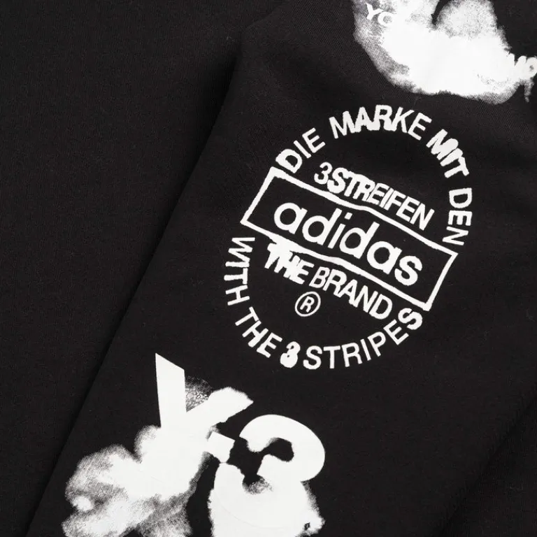 Adidas Y-3 Pullover*Y-3 Graphic Crew Sweatshirt Black