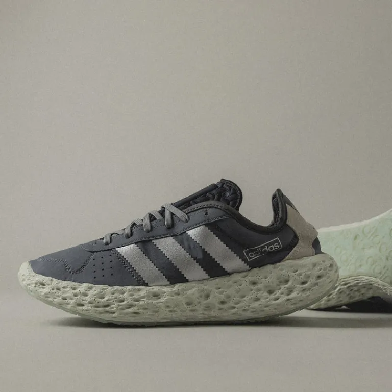 Adidas Sneakers Végétaliens*ZPONGE Grey Four / Metallic Silver / Solar Red