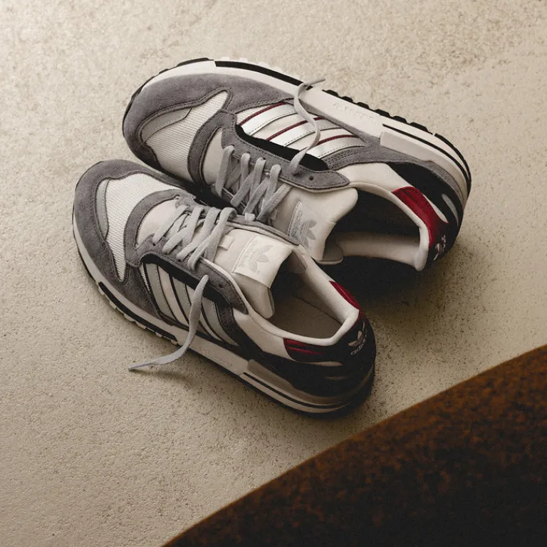 Adidas Sneakers En Cuir|Baskets Décontractées Terrace*ZX 600 Dash Grey / Silver Metallic / Grey Two