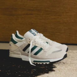 Adidas Sneakers En Cuir|Baskets Décontractées Terrace*ZX 600 Crystal White /Preloved Teal / Clear White
