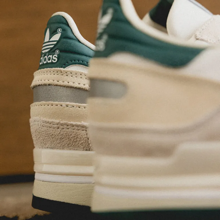 Adidas Sneakers En Cuir|Baskets Décontractées Terrace*ZX 600 Crystal White /Preloved Teal / Clear White