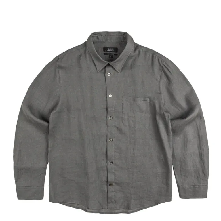 A.P.C. Chemises*Hemd Cassel Logo Pale Green