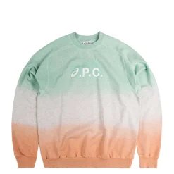 A.P.C. Pullover*x Asics Sweat Lake Dip Dye Multicolore