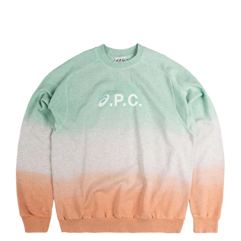 A.P.C. Pullover*x Asics Sweat Lake Dip Dye Multicolore