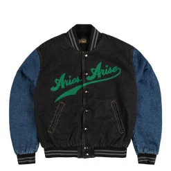 Aries Gilets*Varsity Denim Jacket Multi