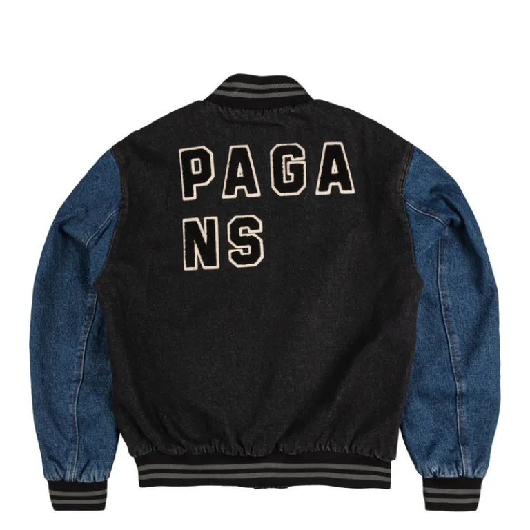 Aries Gilets*Varsity Denim Jacket Multi