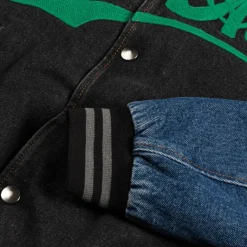 Aries Gilets*Varsity Denim Jacket Multi