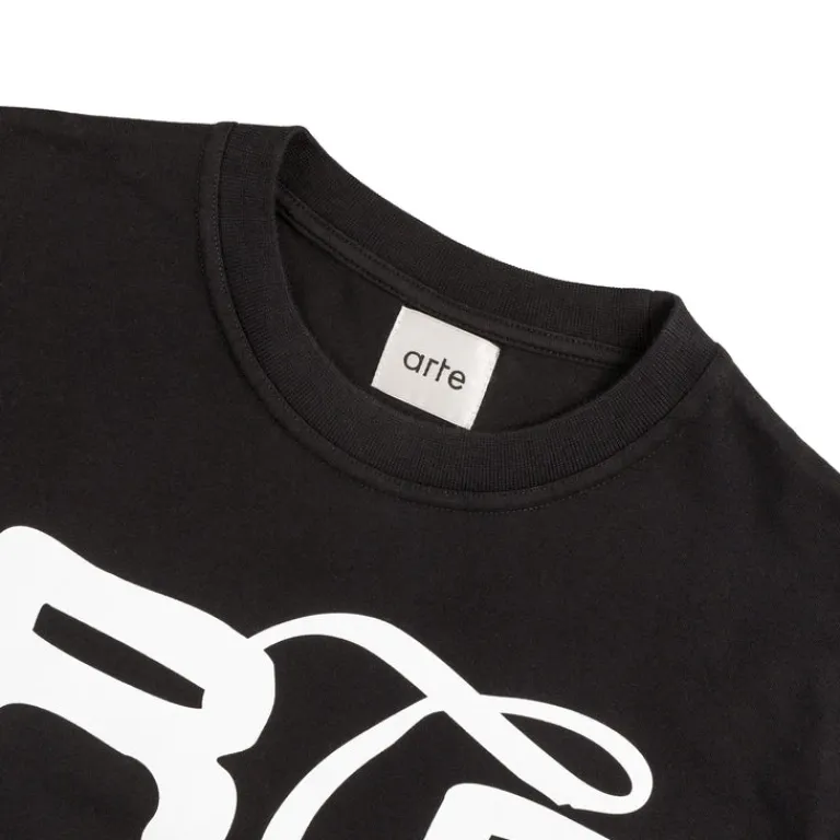 Arte Antwerp T-Shirts*Big Flower T-Shirt Black