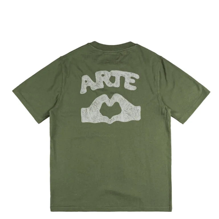 Arte Antwerp T-Shirts*Diels Stitch T-Shirt Green