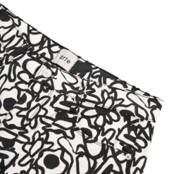 Arte Antwerp Pantalons*Flowers Allover Pants Black / White