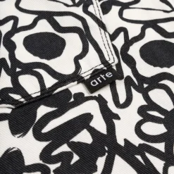 Arte Antwerp Pantalons*Flowers Allover Pants Black / White