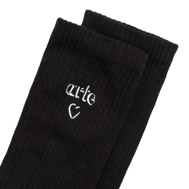 Arte Antwerp Chaussettes*Heart Logo Socks Black