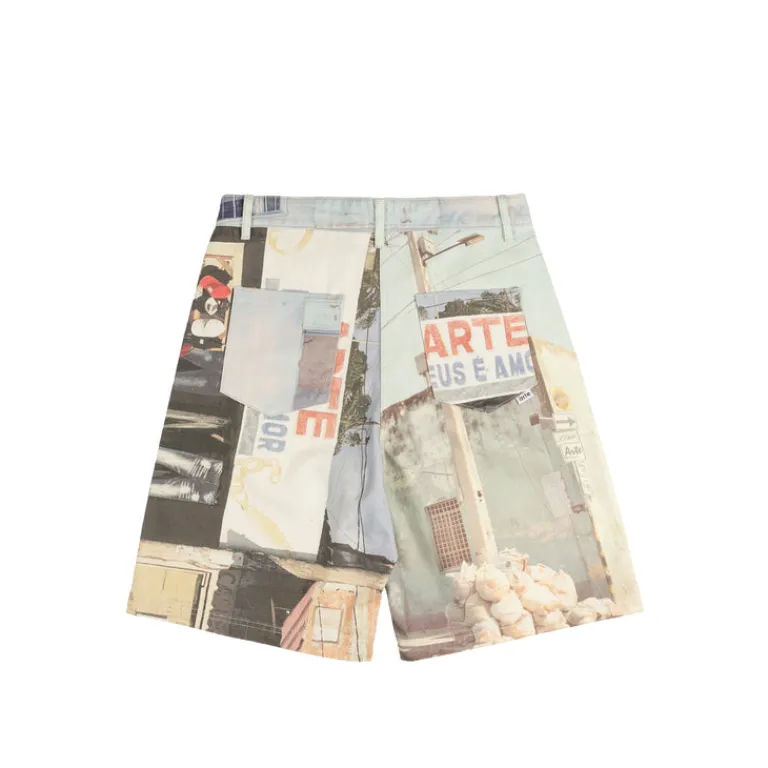Arte Antwerp Shorts*Photo Allover Shorts Black / White