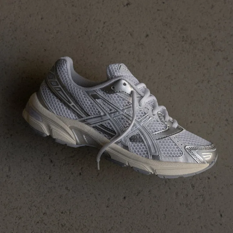 Asics Sneakers Blancs|Chaussures De Running Retro*GEL-1130 White / Blue Fade