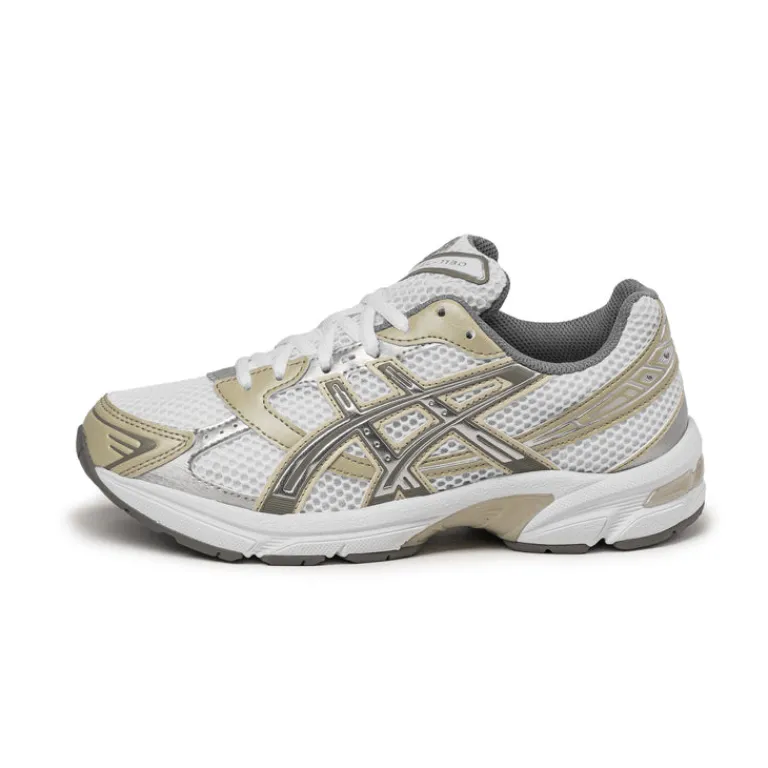 Asics Sneakers Blancs|Chaussures De Running Retro*GEL-1130 White / Dried Leaf Green
