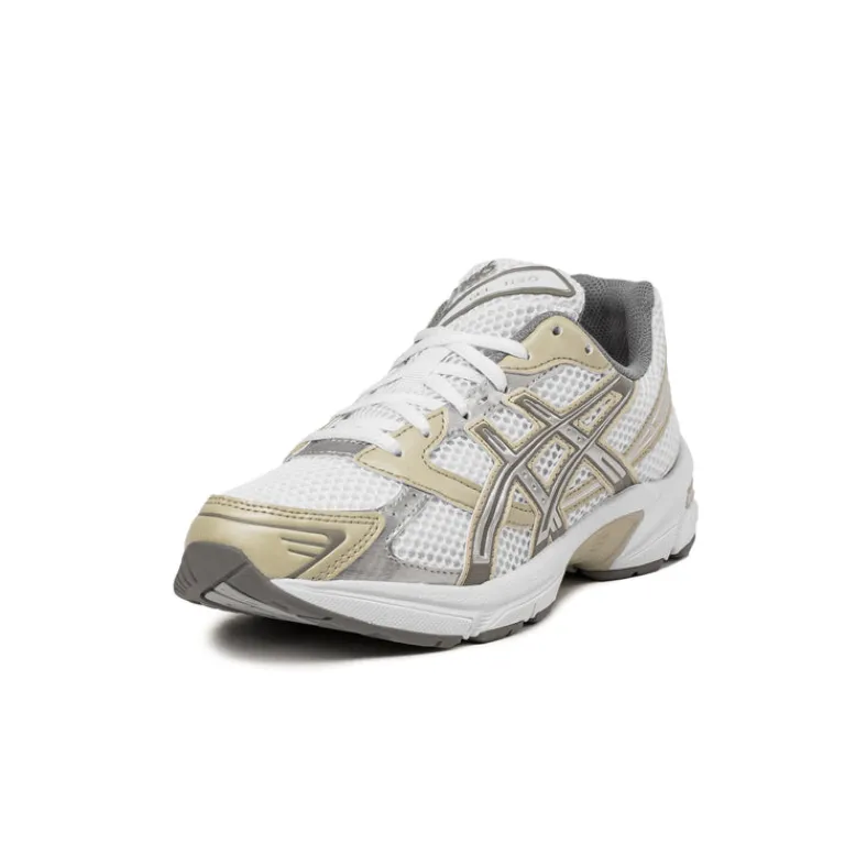 Asics Sneakers Blancs|Chaussures De Running Retro*GEL-1130 White / Dried Leaf Green