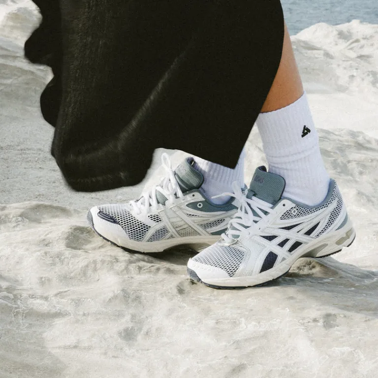 Asics Sneakers Blancs|Chaussures De Running Retro*GEL-DS Trainer 14 White / Pure Silver