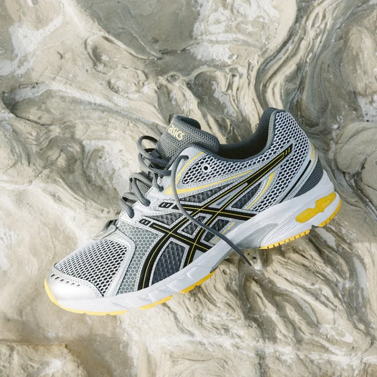 Asics Chaussures De Running Retro*GEL-DS Trainer 14 White / Tai-Chi Yellow
