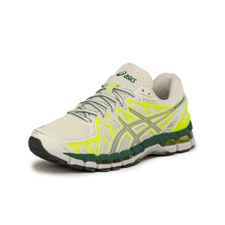 Asics Sneakers Végétaliens|Chaussures De Running Retro*GEL-Kayano 20 Cream Lime / Forest Green