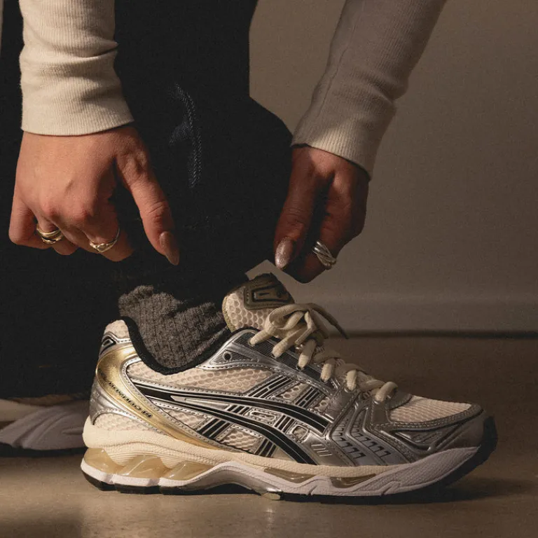 Asics Sneakers Végétaliens|Chaussures De Running Retro*GEL-Kayano 14 Birch / Pure Silver